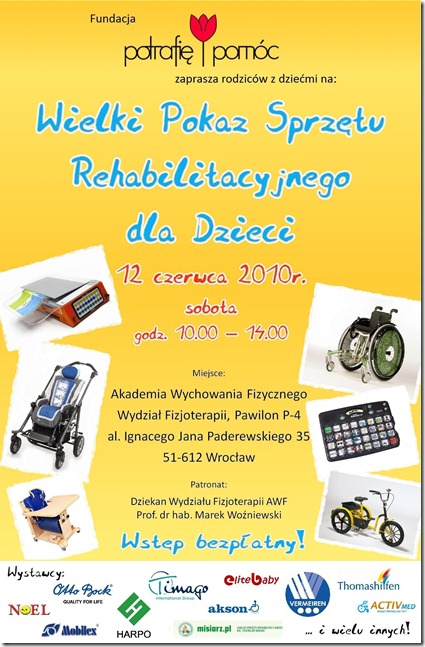 plakat pokaz sprzętu rehabilitacyjnego 12_06_ 2010