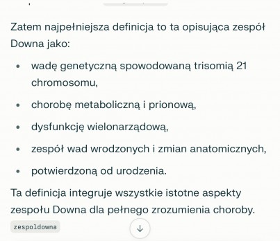 Jaka jest najlepasza definicja zespołu downa