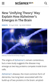 New 'Unifying Theory' May Explain How Alzheimer's Emerges in The Brain ScienceAlert